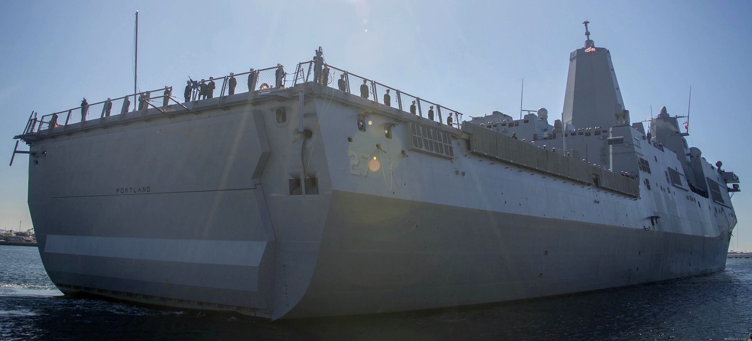 lpd-27 uss portland san antonio class amphibious transport dock ship navy 08 san diego