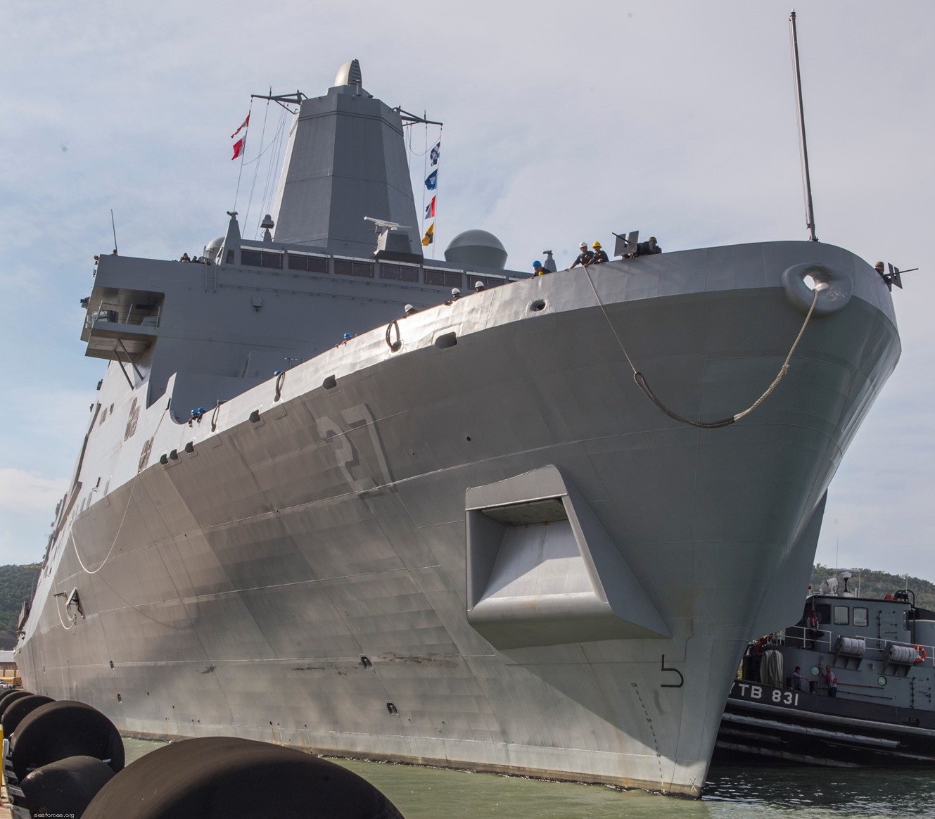 lpd-27 uss portland san antonio class amphibious transport dock ship navy 11 guantanamo bay cuba