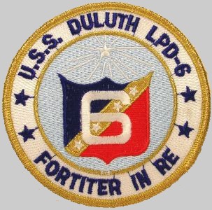 LPD-6 USS Duluth crest insignia patch