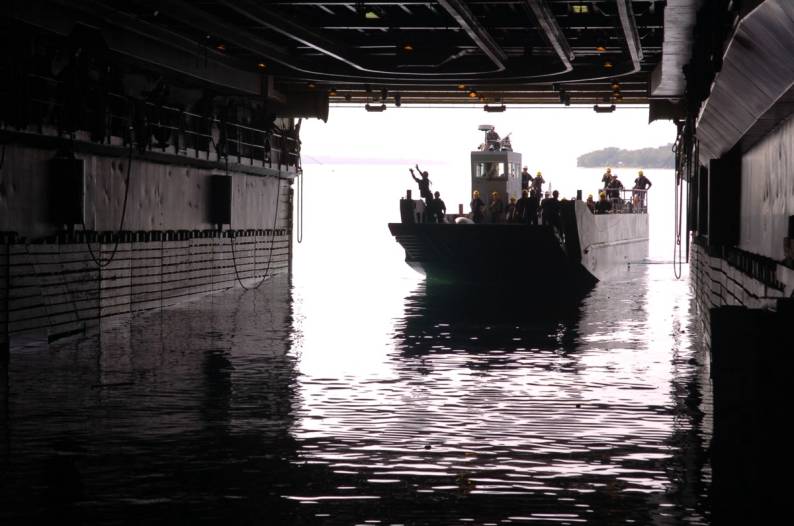 LPD-7 USS Cleveland well deck New Zealand