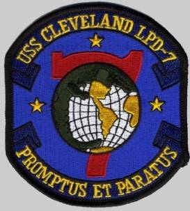 LPD-7 USS Cleveland patch crest insignia