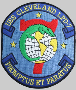 USS Cleveland LPD-7 insignia patch crest