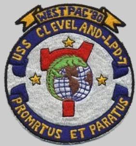 USS Cleveland LPD-7 cruise patch