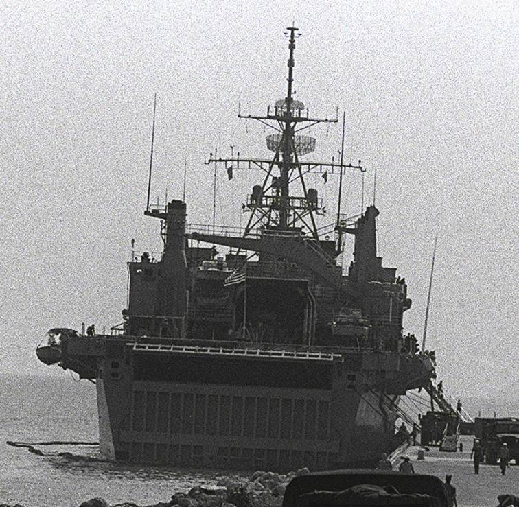 LPD-8 USS Dubuque White Beach Naval Facility Okinawa Japan exercise team spirit 1982