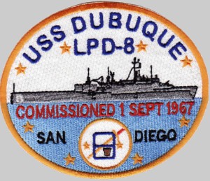 LPD-8 USS Dubuque patch crest