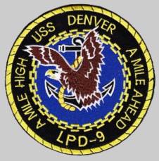 LPD-9 USS Denver patch crest insignia