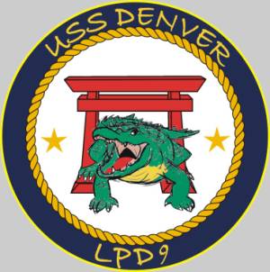 LPD-9 USS Denver patch crest insignia