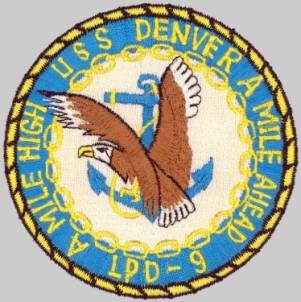 USS Denver LPD-9 crest insignia patch
