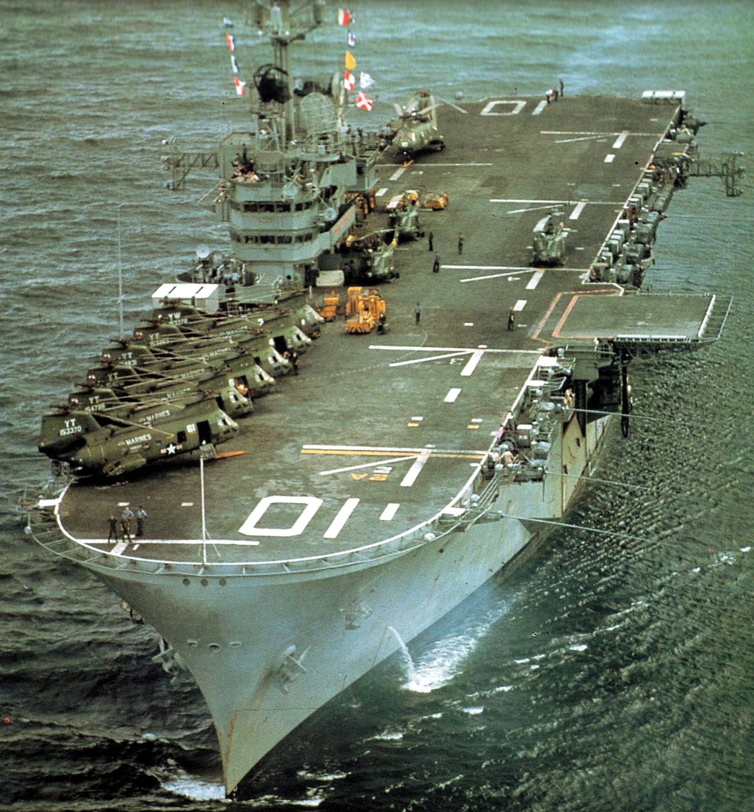 USS Tripoli LPH-10 Amphibious Assault Ship Helicopter Navy