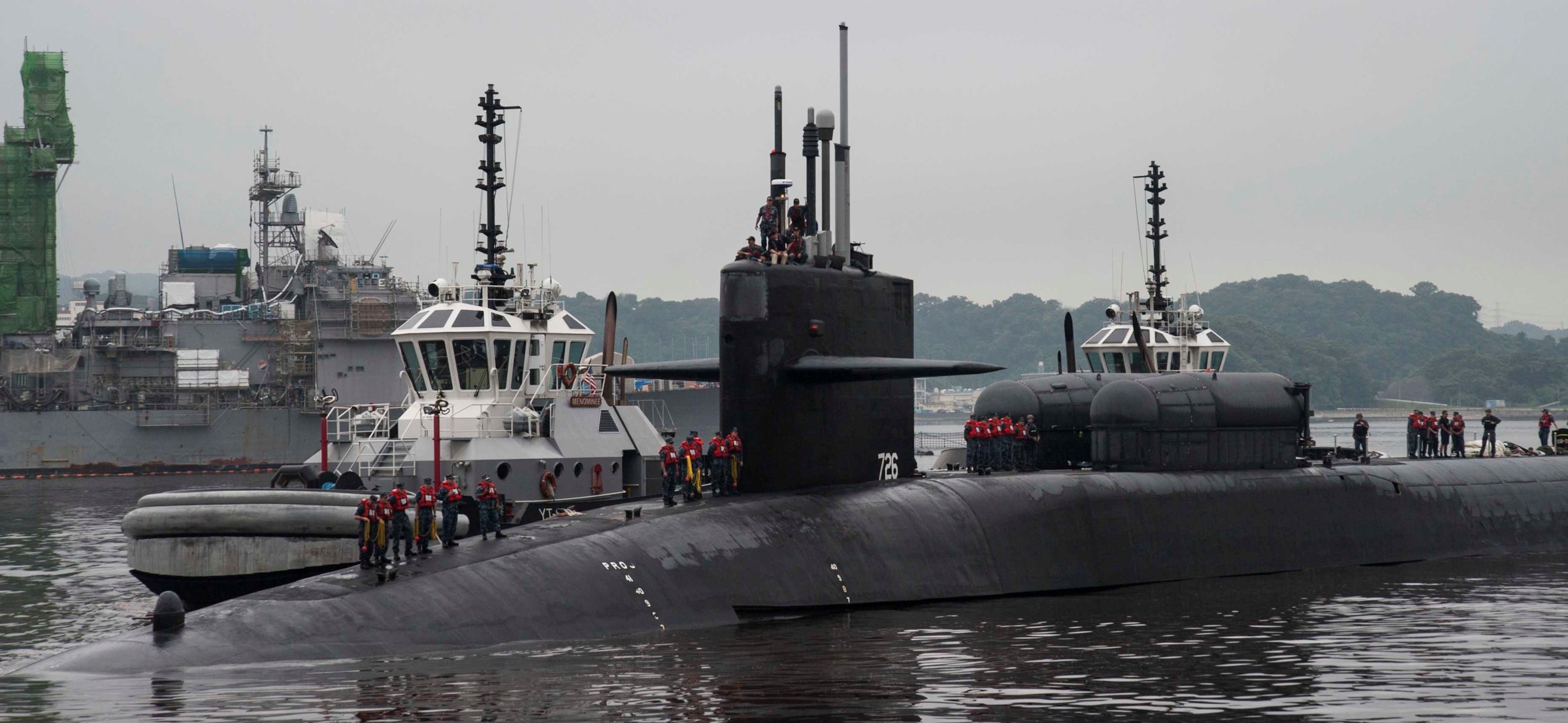 ssgn-726 uss ohio guided missile submarine us navy 2016 16 fleet activities yokosuka