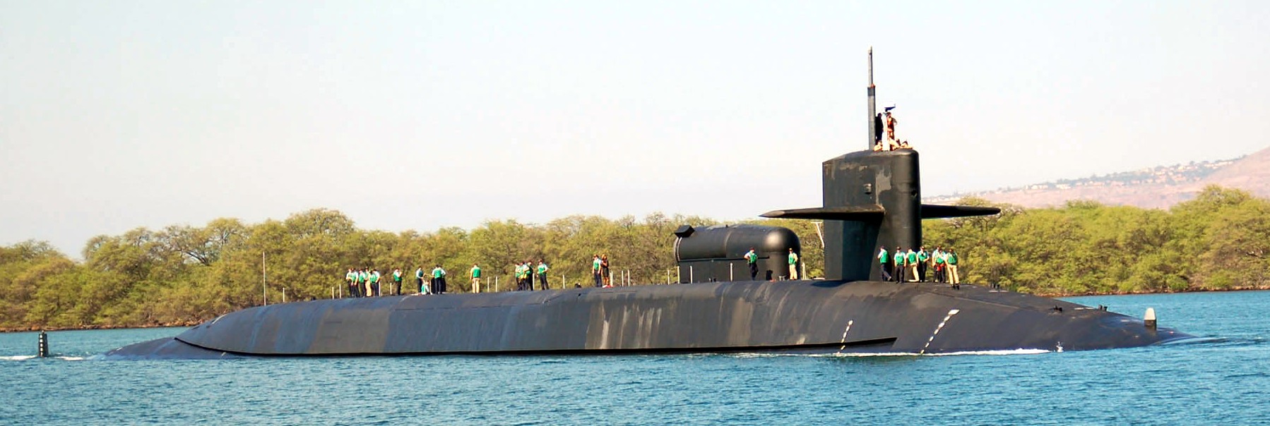 ssgn-726 uss ohio guided missile submarine us navy 2007 45 pearl harbor hawaii