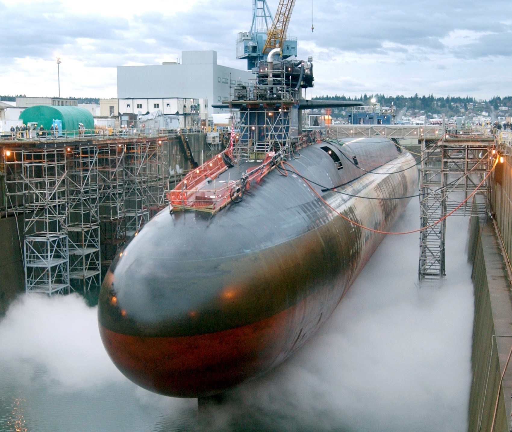ssgn-726 uss ohio guided missile submarine us navy 2003 56 puget sound naval shipyard bremerton conversion