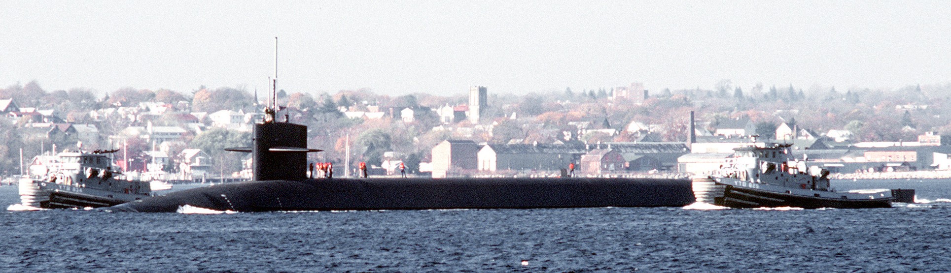 ssbn-726 uss ohio ballistic missile submarine us navy 198192 trials