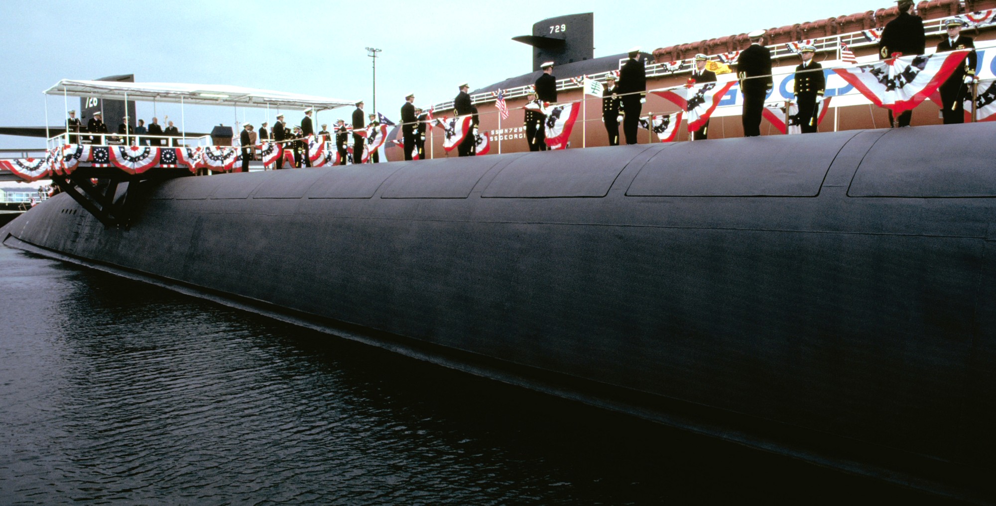 ssbn-726 uss ohio ballistic missile submarine us navy commissioning 111
