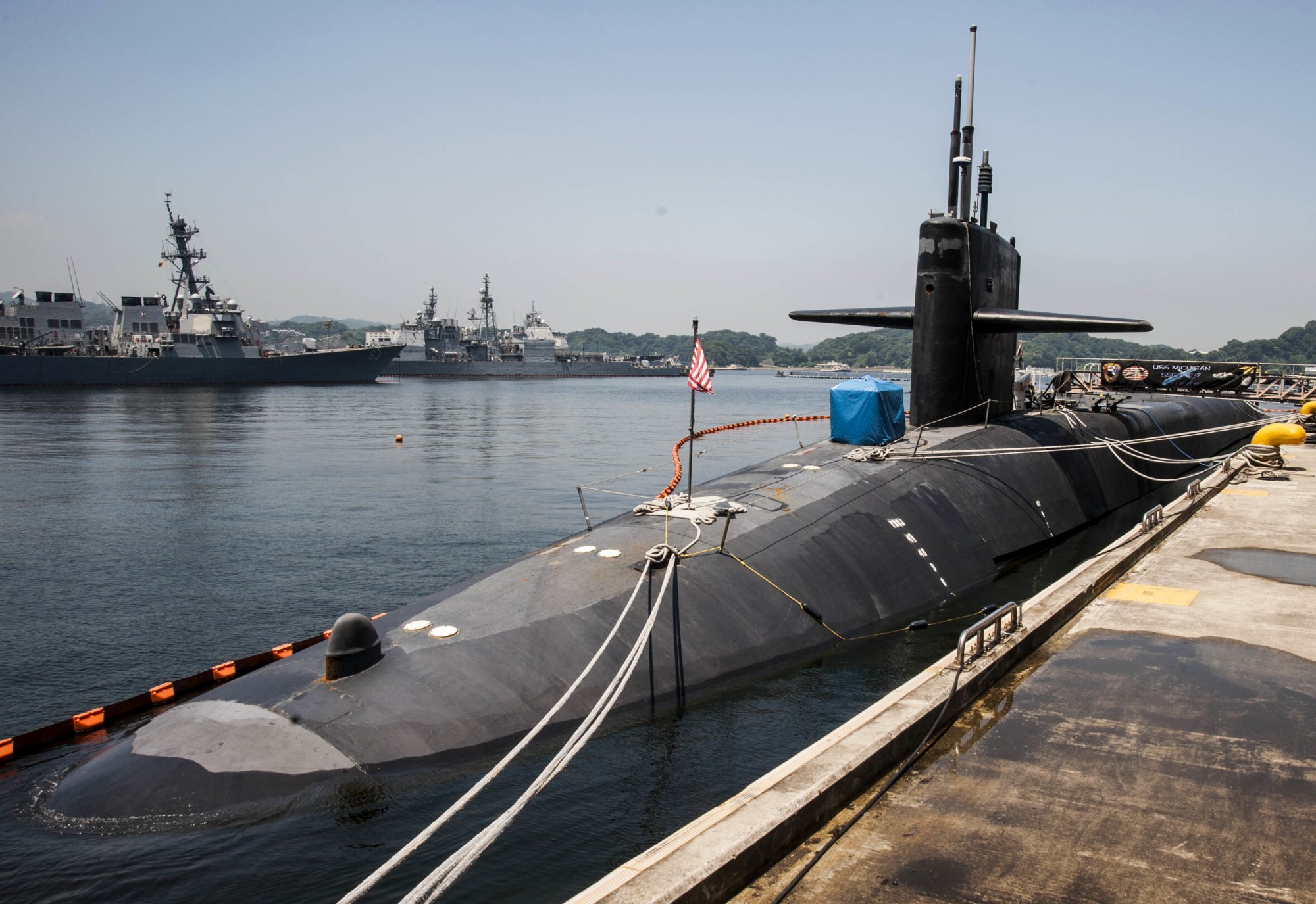 ssgn-727 uss michigan guided missile submarine 2015 28 fleet activities yokosuka japan