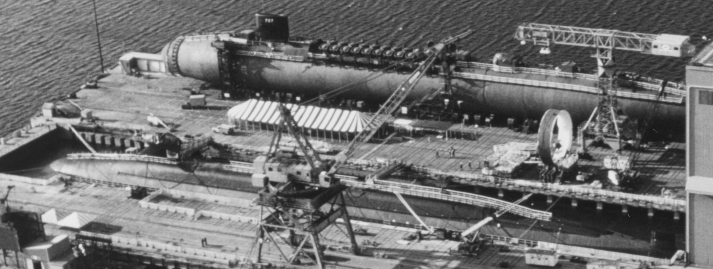 ssbn-727 uss michigan ballistic missile submarine construction electric boat groton connecticut 1979 47