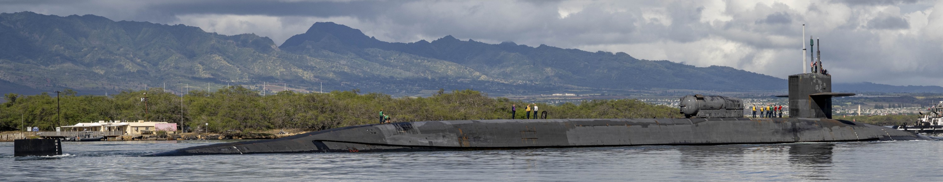 ssgn-727 uss michigan guided missile submarine ohio class us navy pearl harbor hawaii 2024