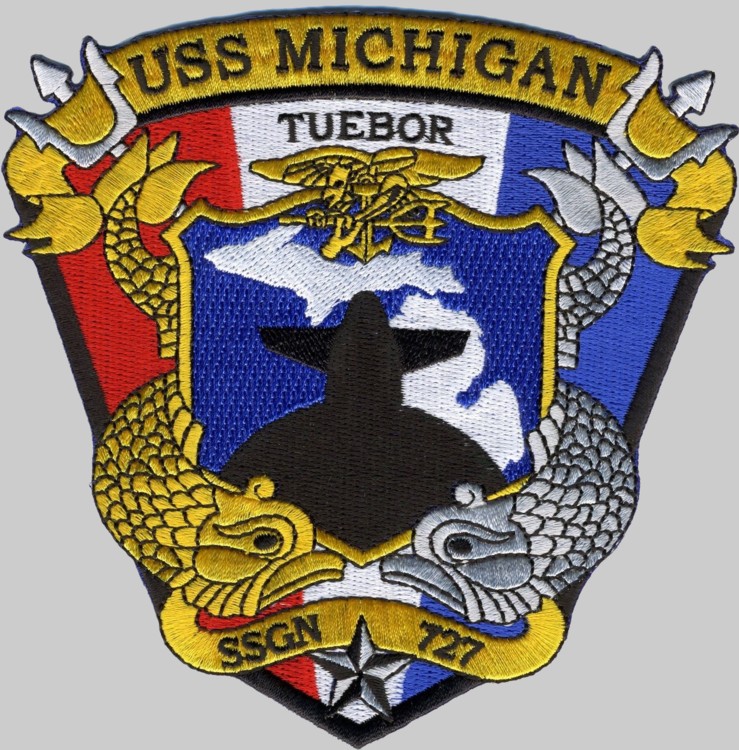 ssgn-727 uss michigan insignia crest patch badge guided missile submarine us navy