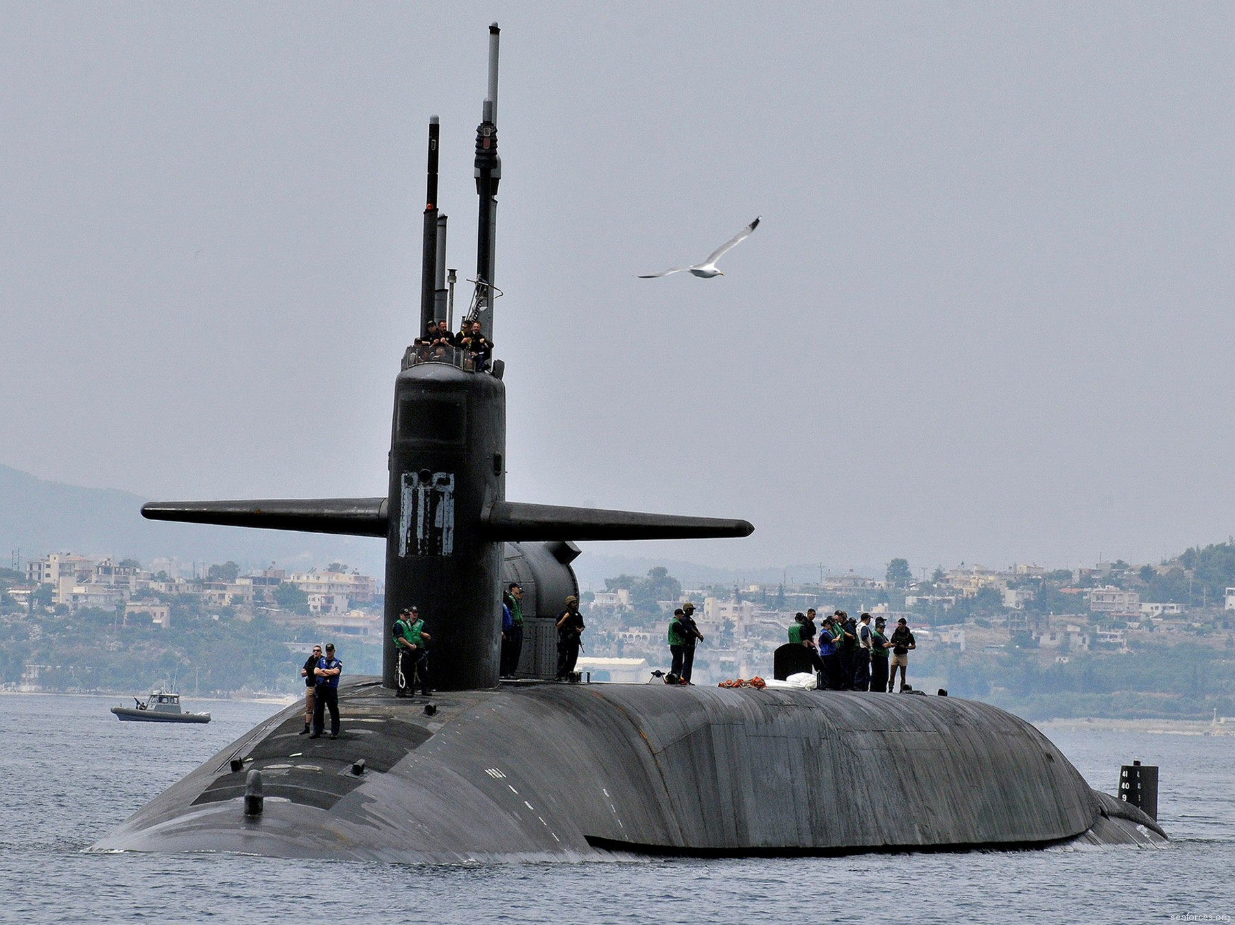 ssgn-729 uss georgia guided missile submarine 2013 14 souda bay crete greece