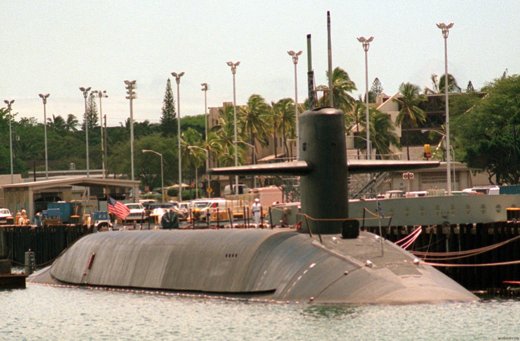 ssbn-729 uss georgia ballistic missile submarine 1988 48 pearl harbor hawaii