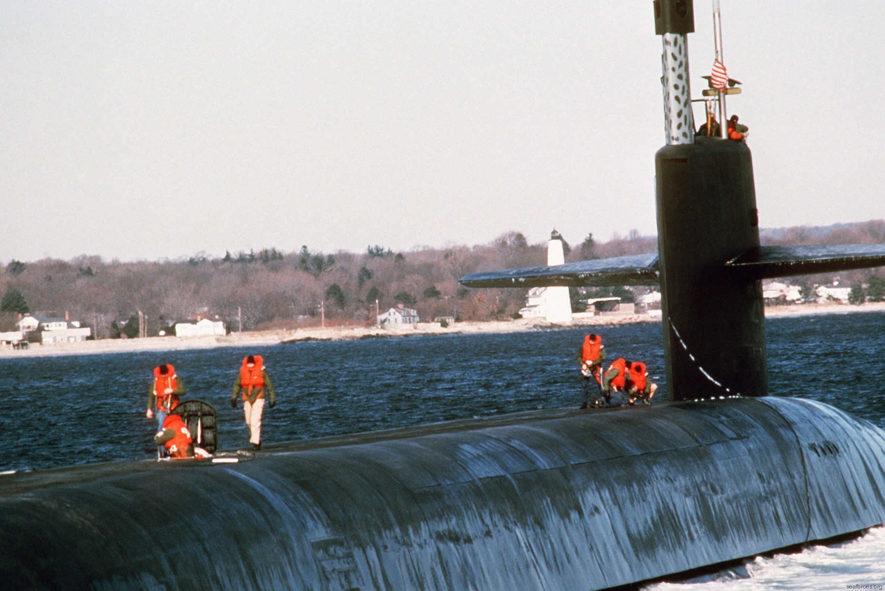 ssbn-729 uss georgia ballistic missile submarine 1984 49 naval submarine base new london connecticut