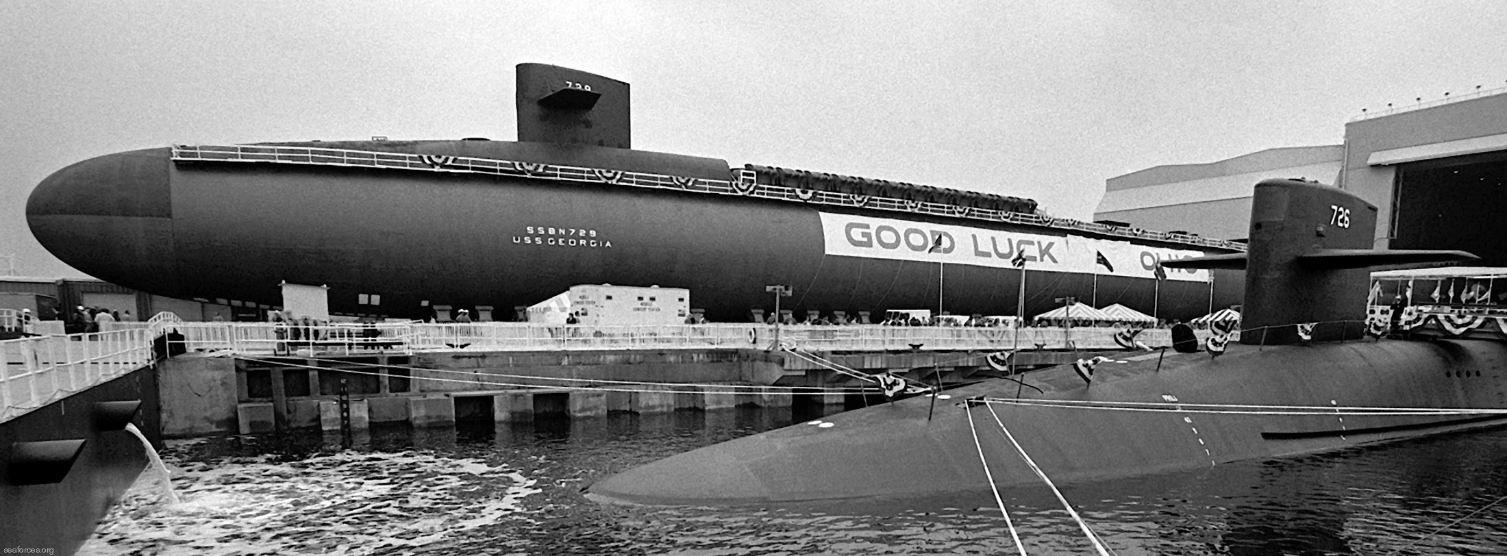 ssbn-729 uss georgia ballistic missile submarine 1981 63 construction outfitting general dynamics electric boat groton