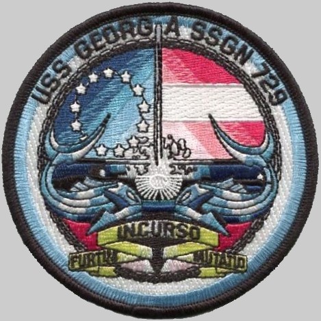 ssgn-729 uss georgia insignia crest patch badge guided missile submarine us navy 02