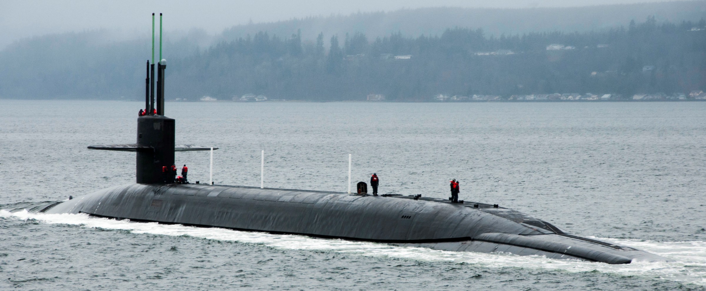 ssbn-730 uss henry m. jackson ohio class ballistic missile submarine 2016 10 puget sound