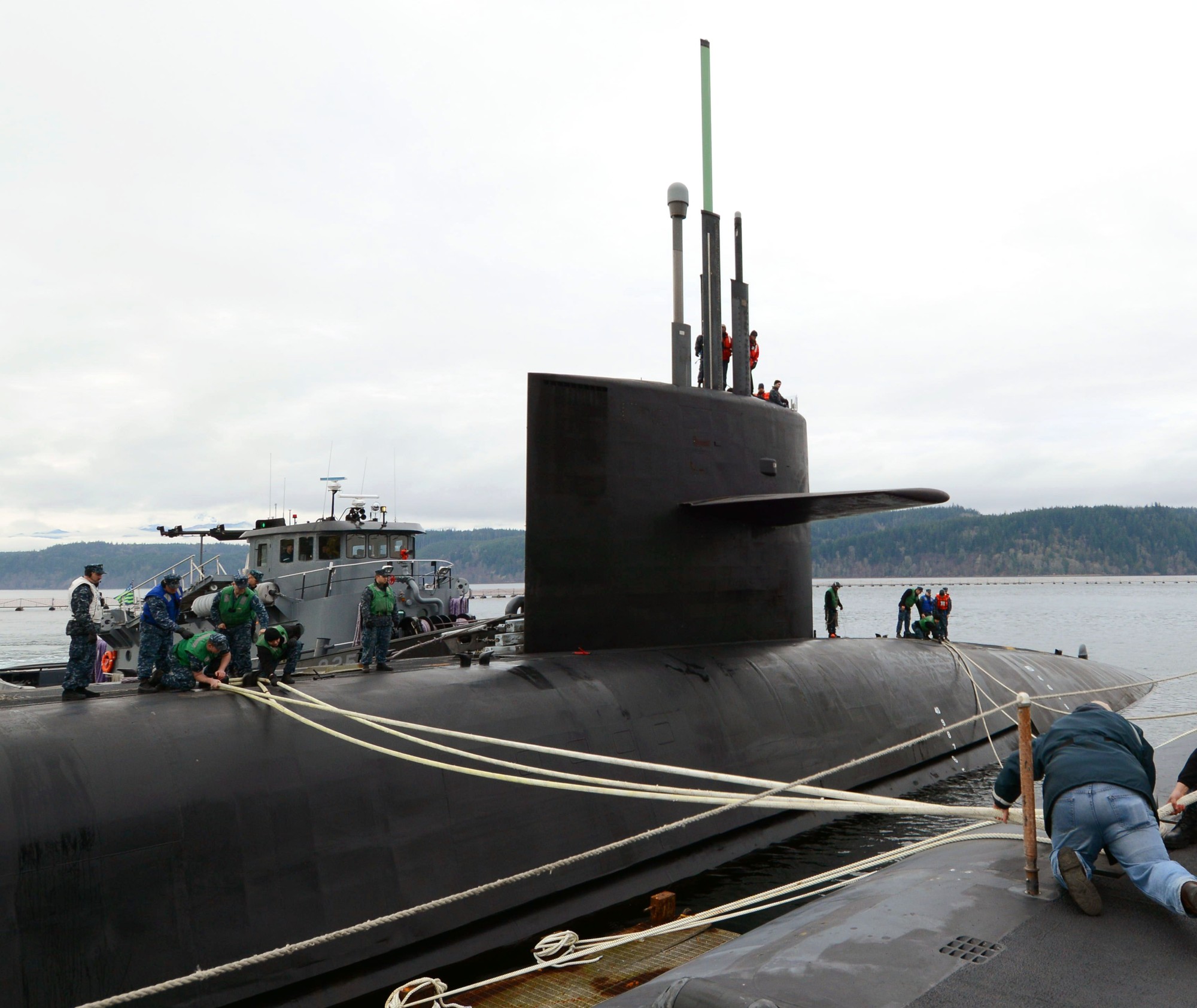 ssbn-730 uss henry m. jackson ohio class ballistic missile submarine 2014 18  naval base kitsap bangor bremerton washington