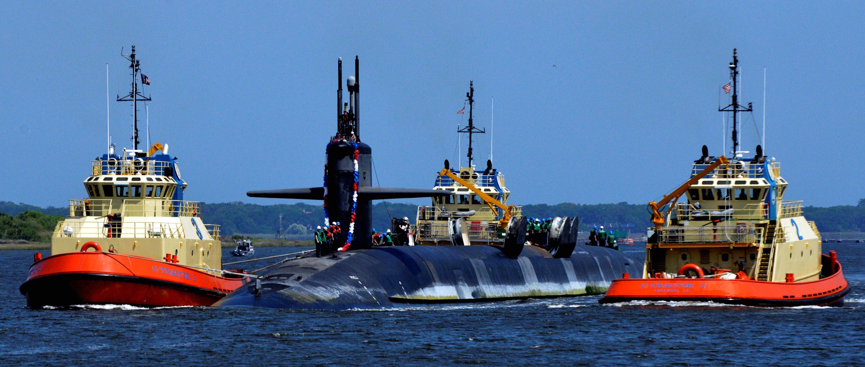 ssbn-732 uss alaska ohio class ballistic missile submarine 2016 03 naval submarine base kings bay georgia