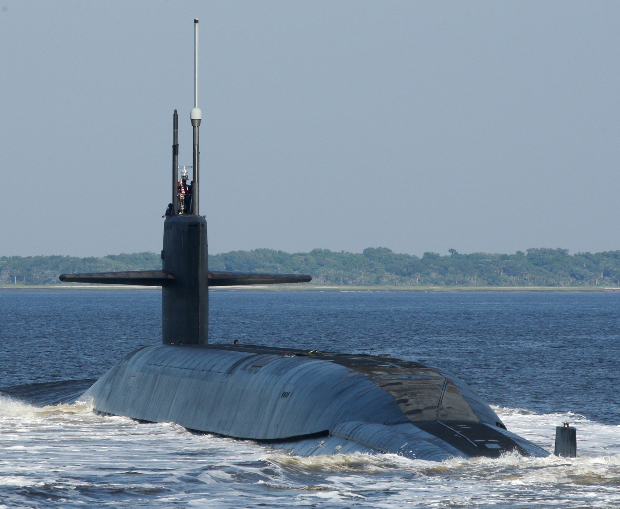 ssbn-732 uss alaska ohio class ballistic missile submarine 2014 04 kings bay georgia