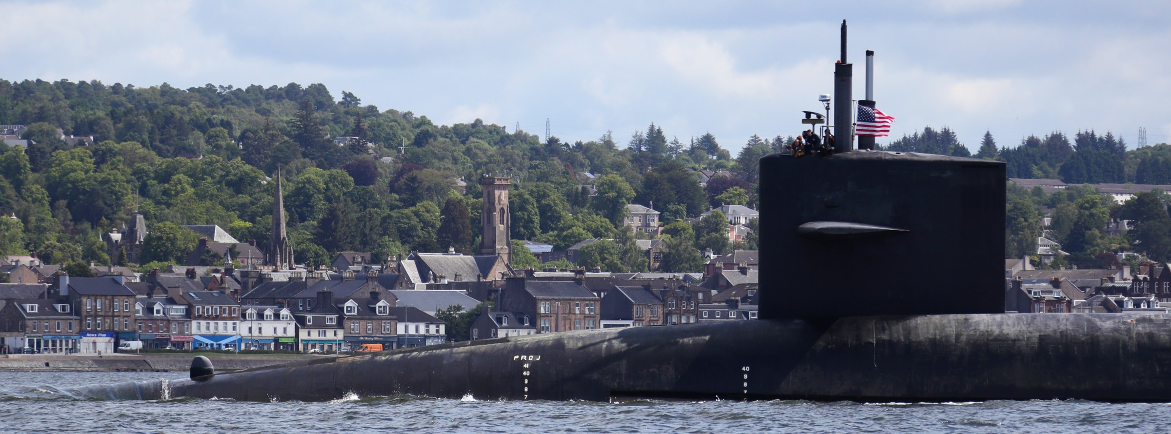 ssbn-732 uss alaska ballistic missile submarine ohio class faslane scotland uk 2019 49