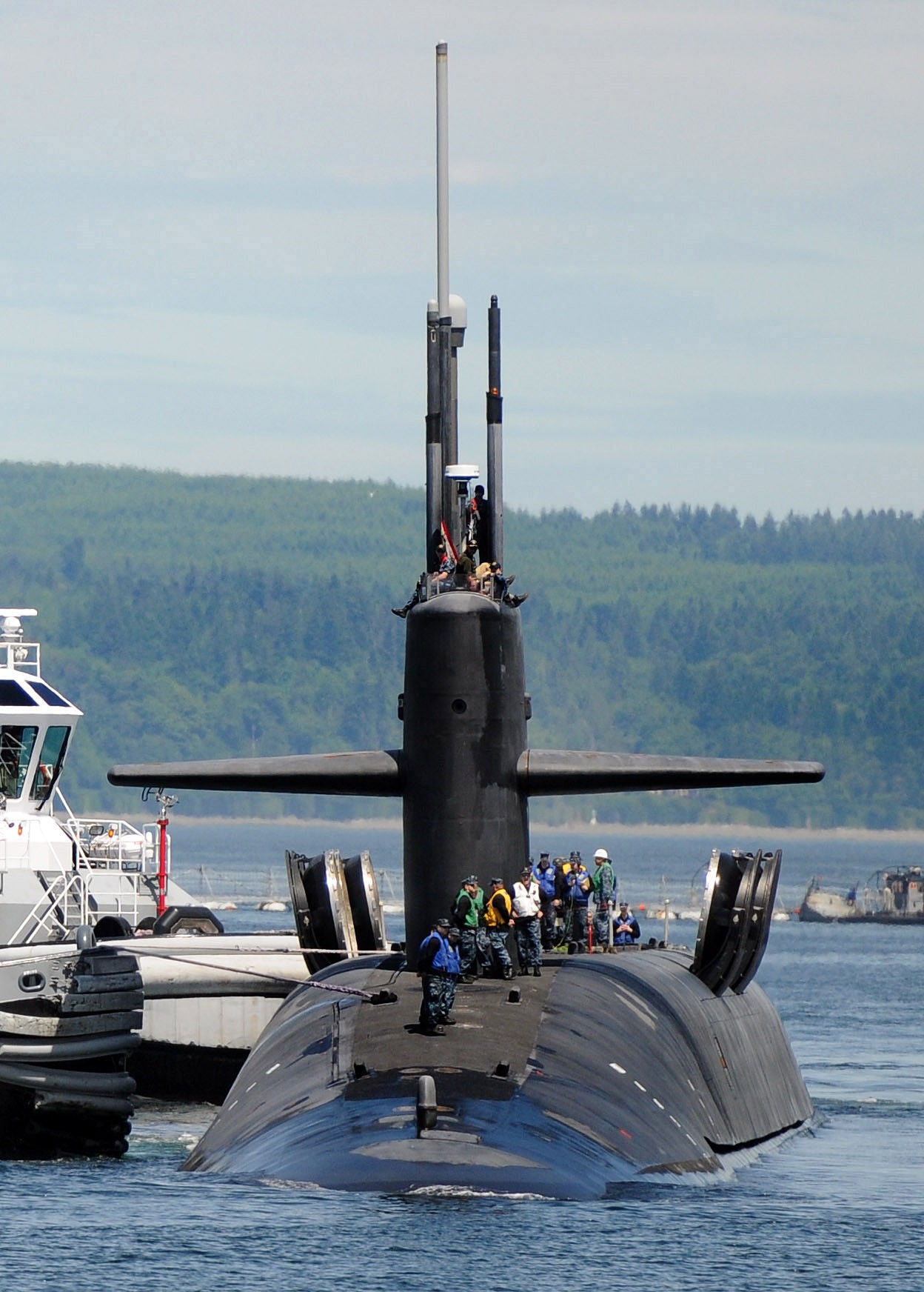 ssbn-733 uss nevada ohio class ballistic missile submarine 2013 09 naval base kitsap bangor washington