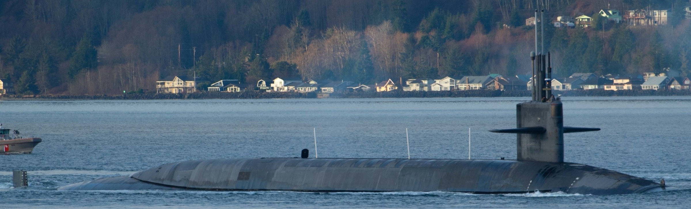 ssbn-733 uss nevada ballistic missile submarine departing naval base kitsap bangor 2021 45