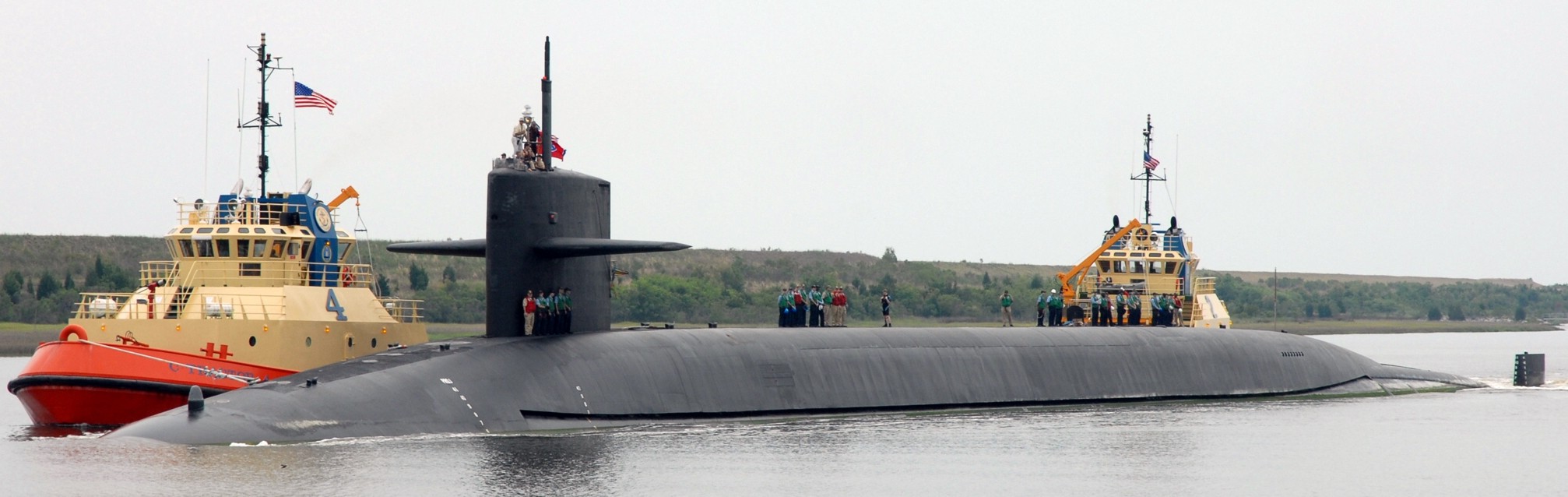 ssbn-734 uss tennessee ballistic missile submarine ohio class us navy kings bay 2008 18