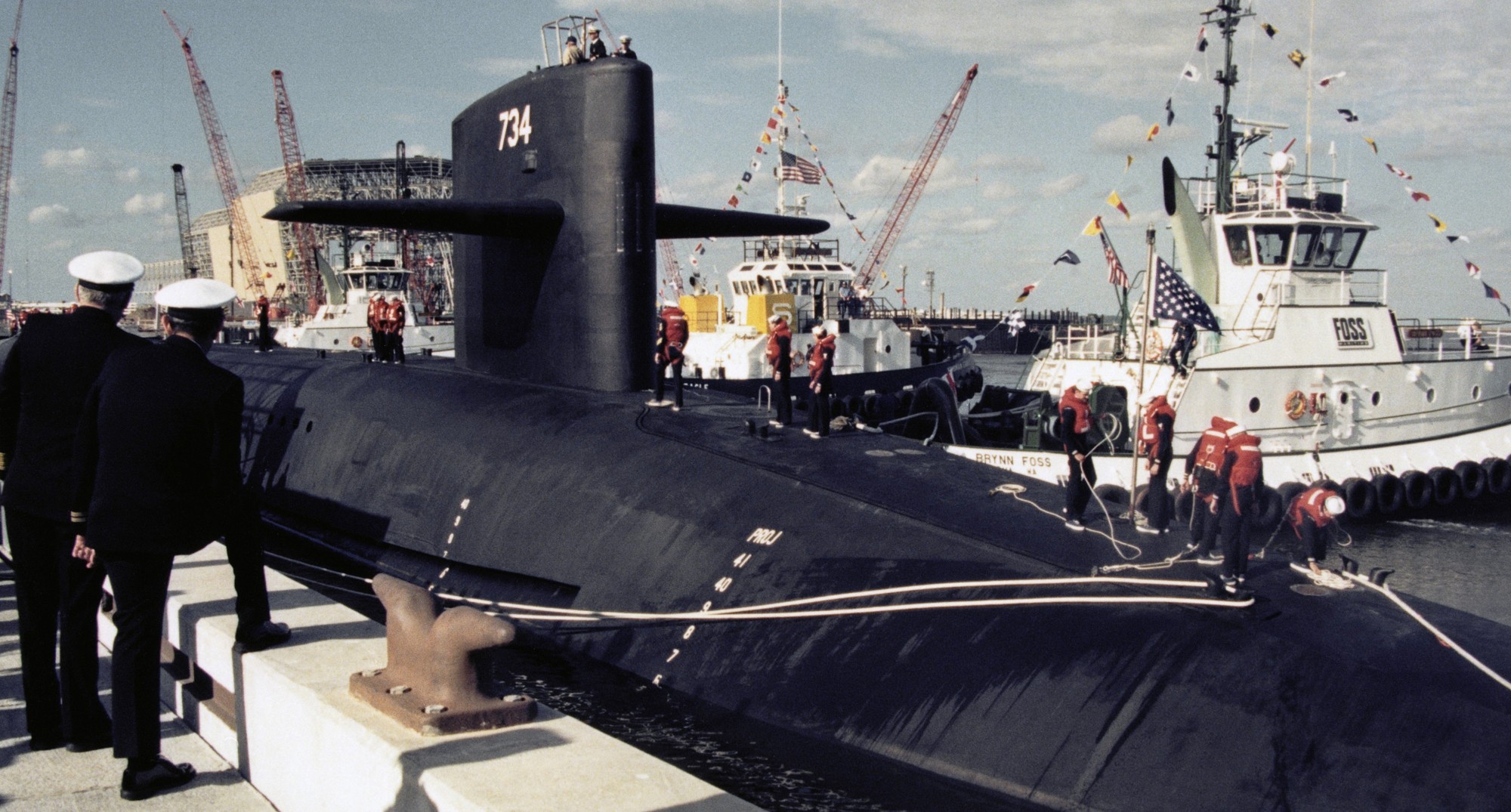 ssbn-734 uss tennessee ballistic missile submarine homeport kings bay georgia 24