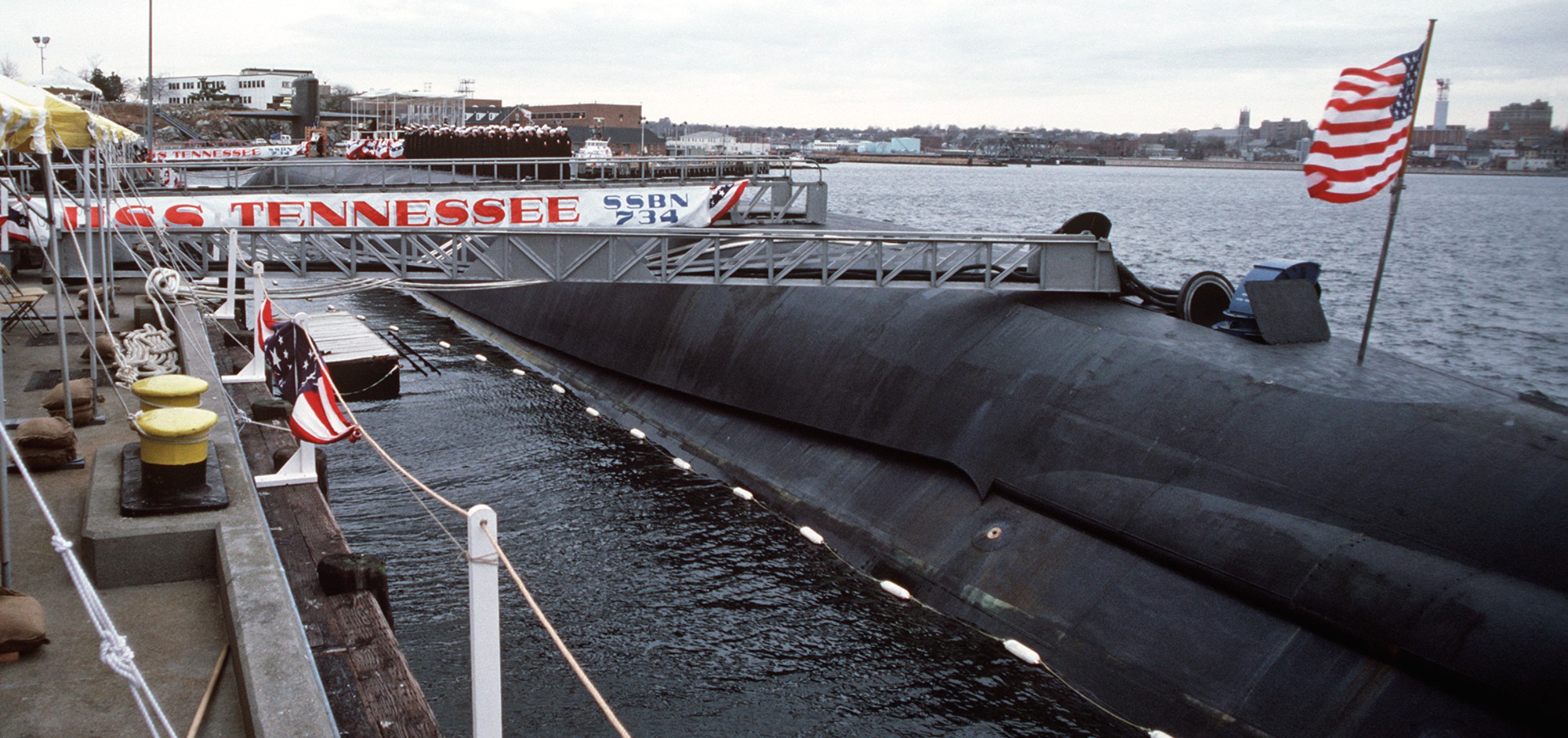 ssbn-734 uss tennessee ballistic missile submarine commissioning groton connecticut 1988 32