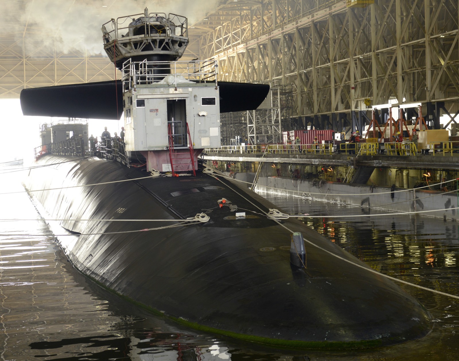 ssbn-734 uss tennessee ballistic missile submarine base kings bay trident refit facility 2019 72