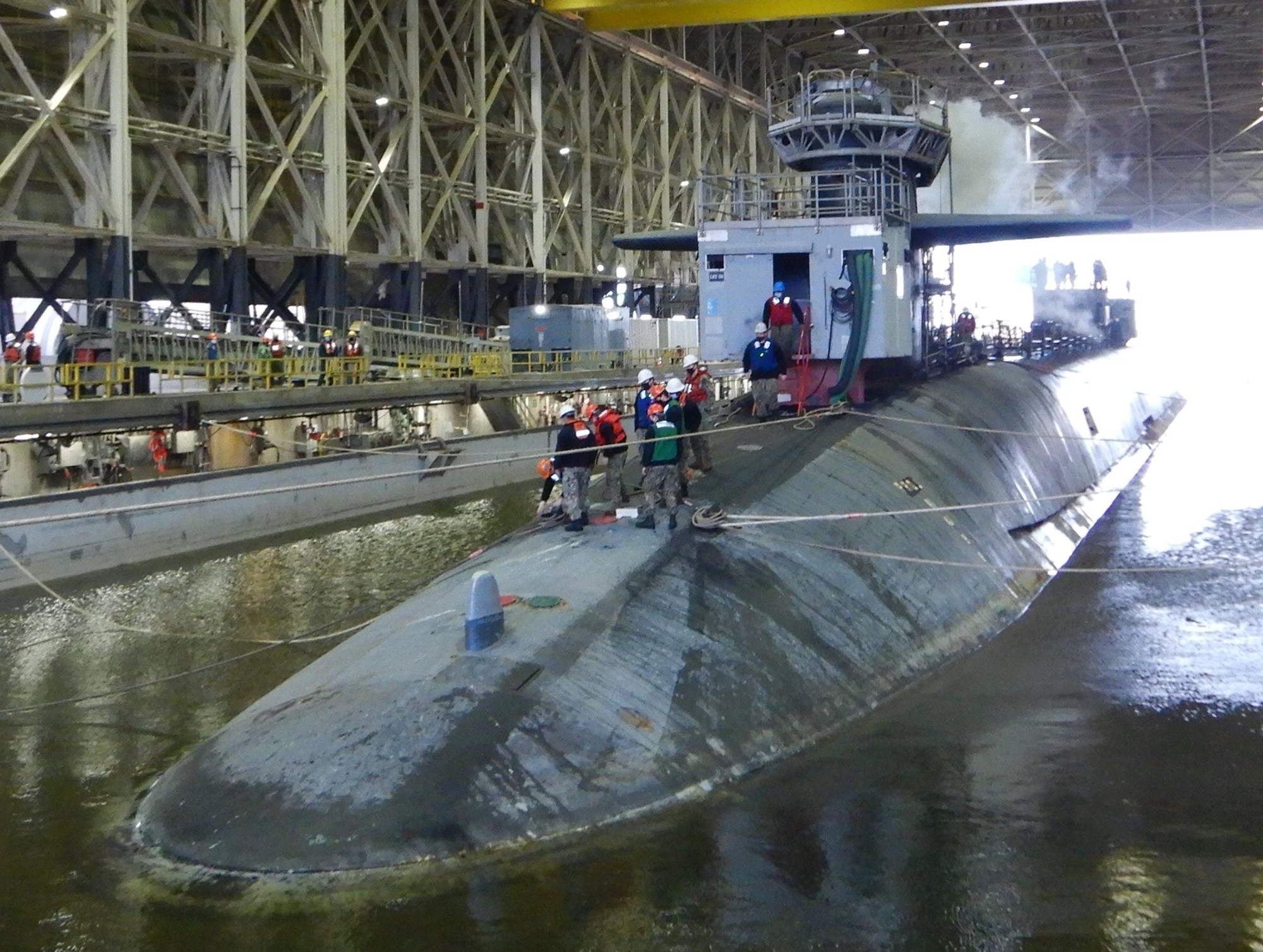 ssbn-734 uss tennessee ballistic missile submarine trident refit facility trf kings bay 79