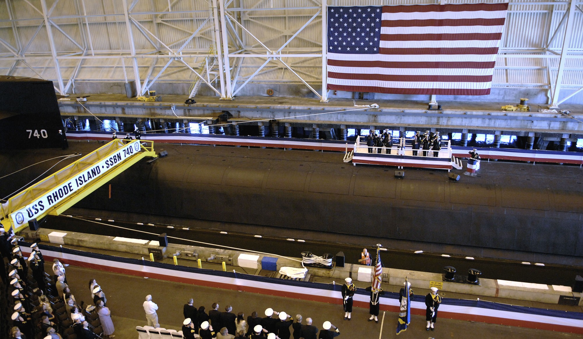 ssbn-740 uss rhode island ballistic missile submarine ohio class 100th patrol 2009