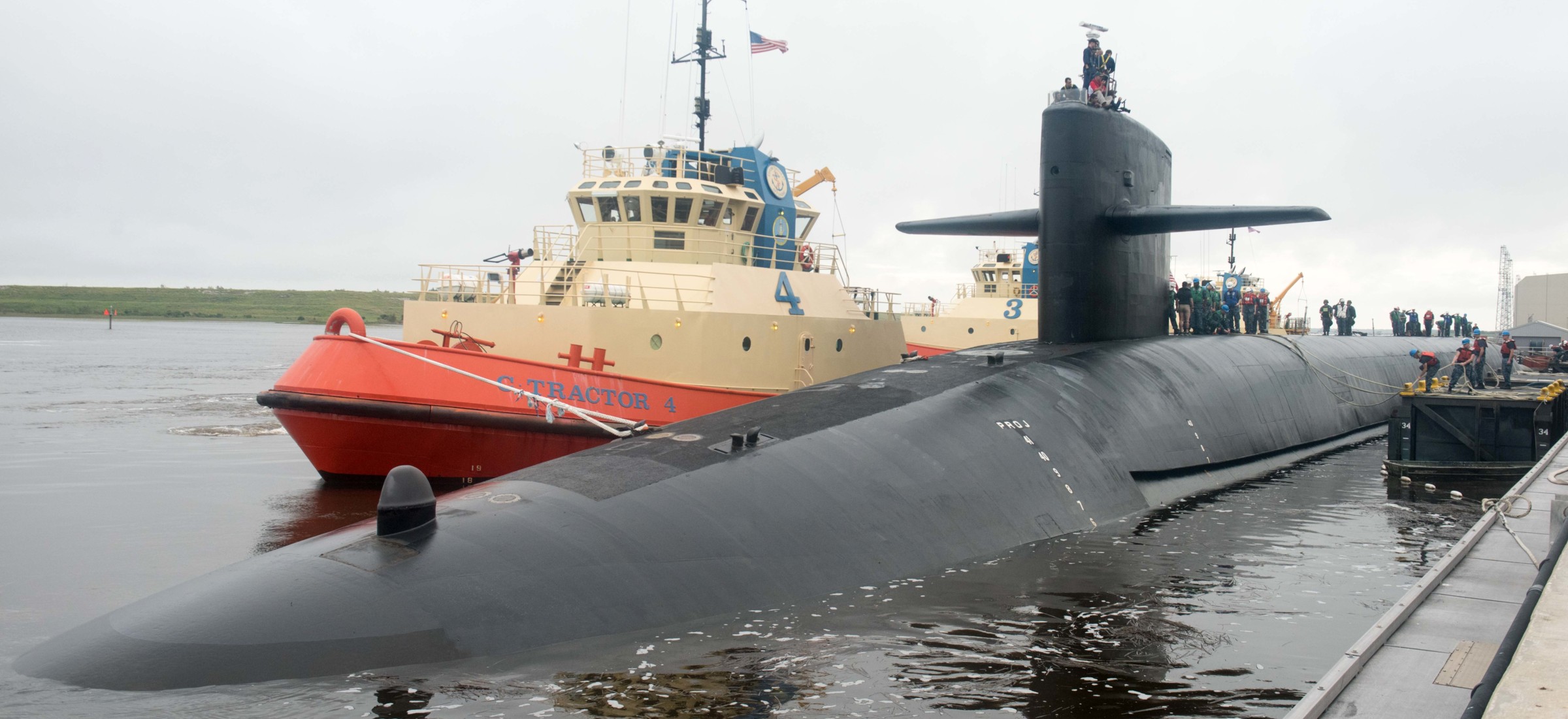 ssbn-740 uss rhode island ballistic missile submarine ohio class us navy kings bay 2015 26