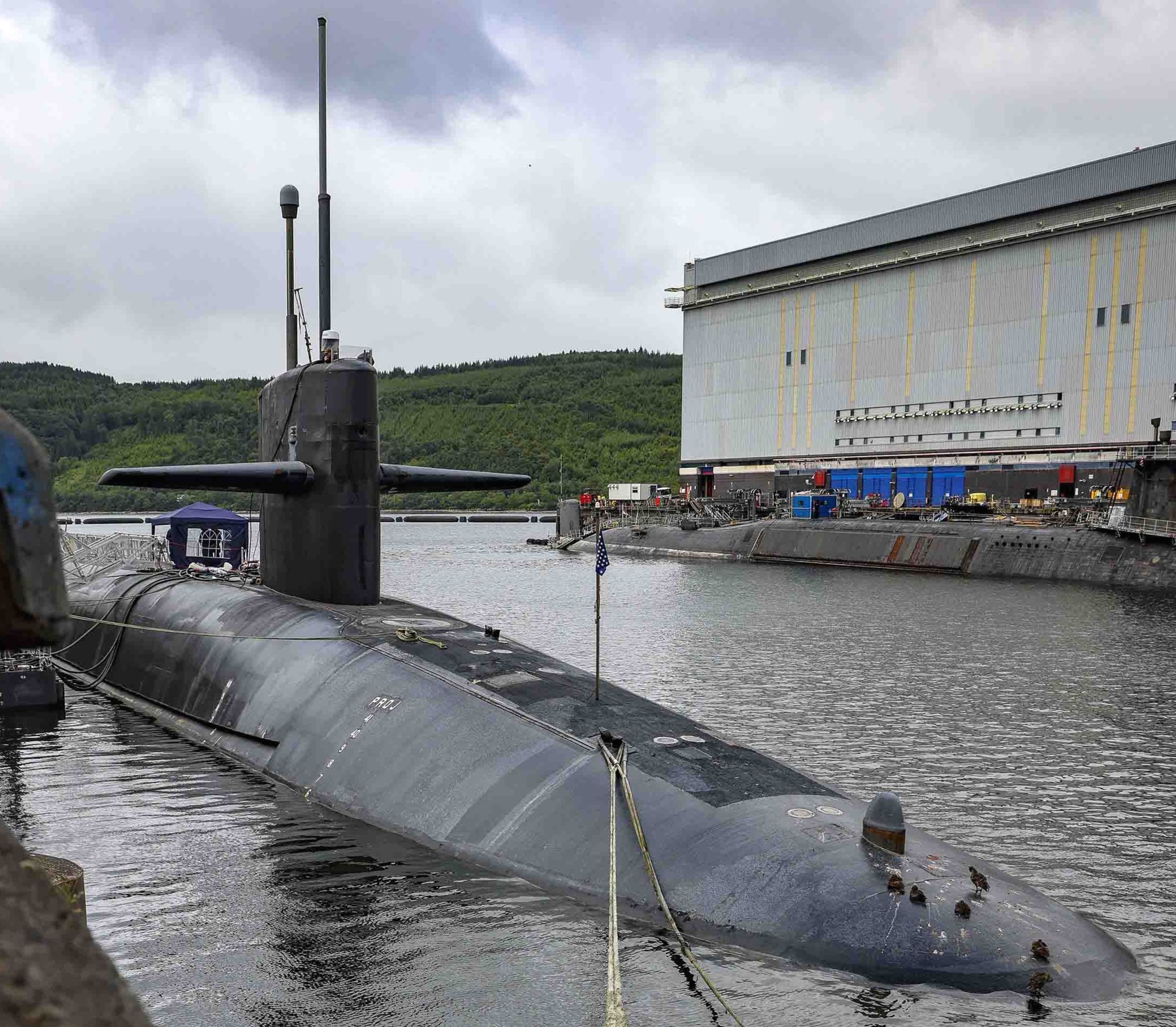 ssbn-740 uss rhode island ballistic missile submarine ohio class hmnb clyde faslane scotland 49