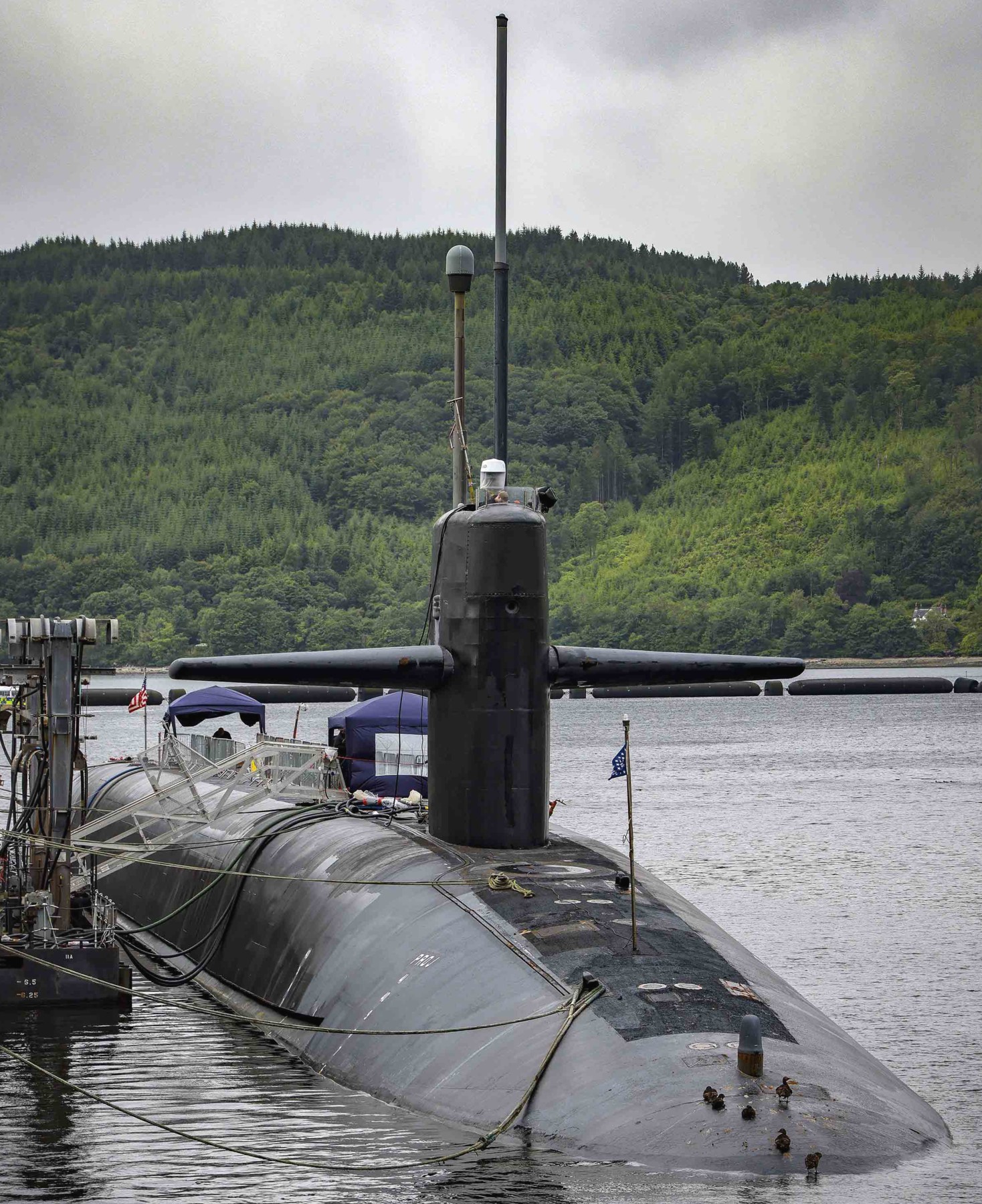 ssbn-740 uss rhode island ballistic missile submarine hmnb clyde faslane scotland 50