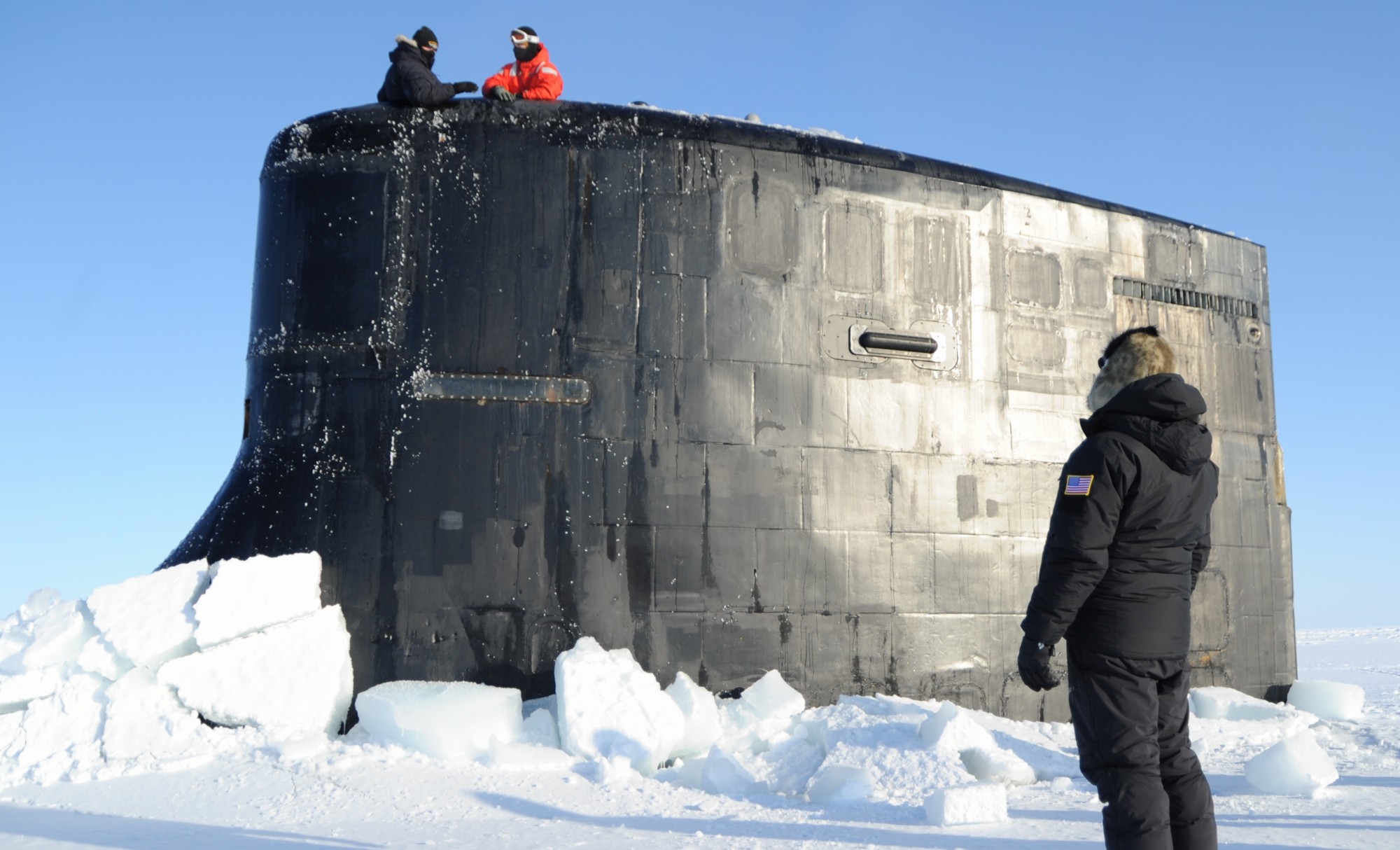 ssn-22 uss connecticut seawolf class attack submarine us navy exercise icex 18 arctic ocean 39 surfacing