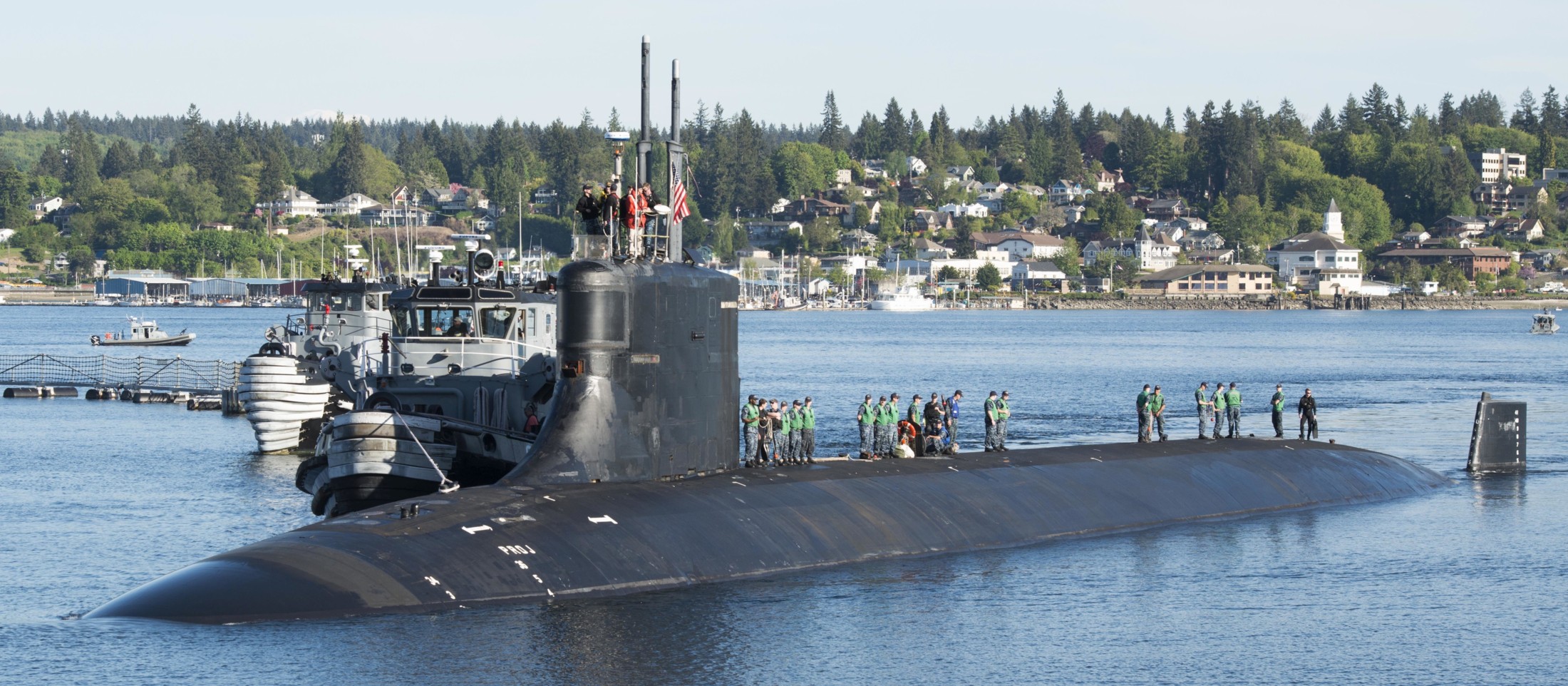 ssn-22 uss connecticut seawolf class attack submarine us navy naval base kitsap bremerton washington 43