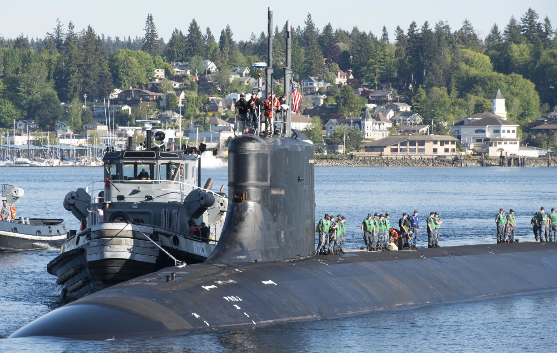 ssn-22 uss connecticut seawolf class attack submarine us navy naval base kitsap bremerton washington 45