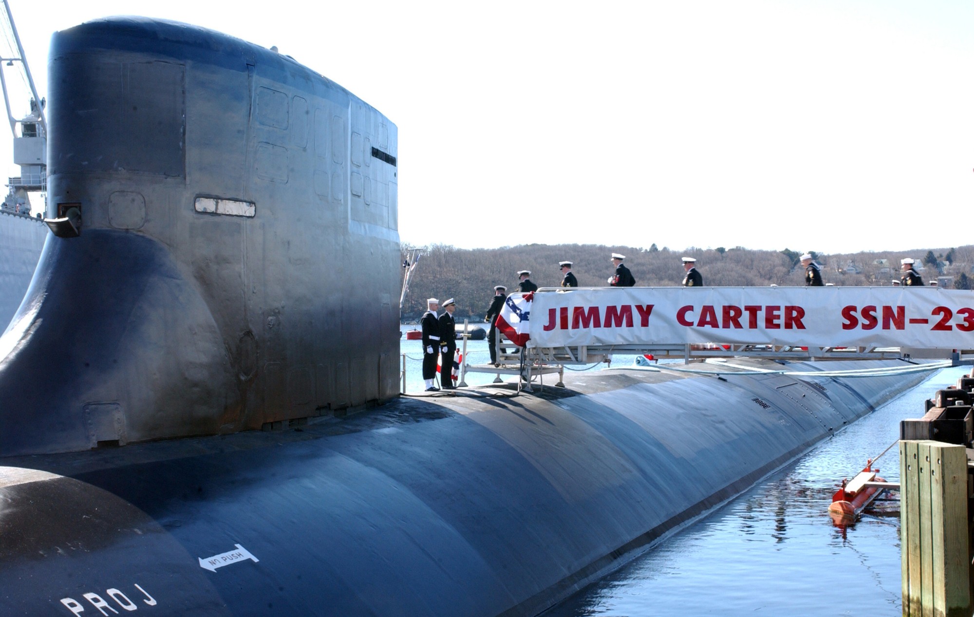 ssn-23 uss jimmy carter seawolf class attack submarine us navy commissioning groton connecticut 04