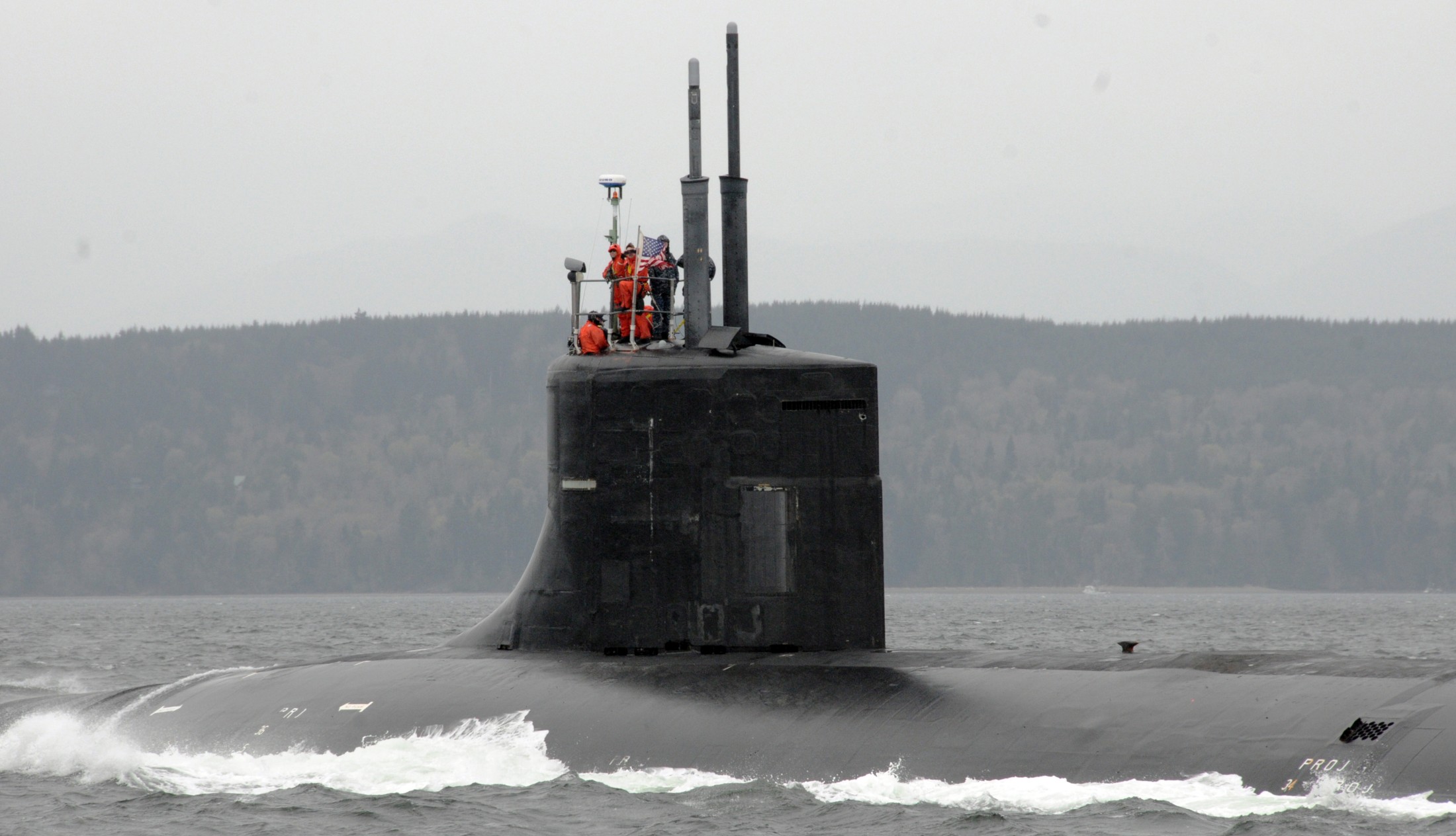 ssn-23 uss jimmy carter seawolf class attack submarine us navy returning naval base kitsap bremerton washington 29