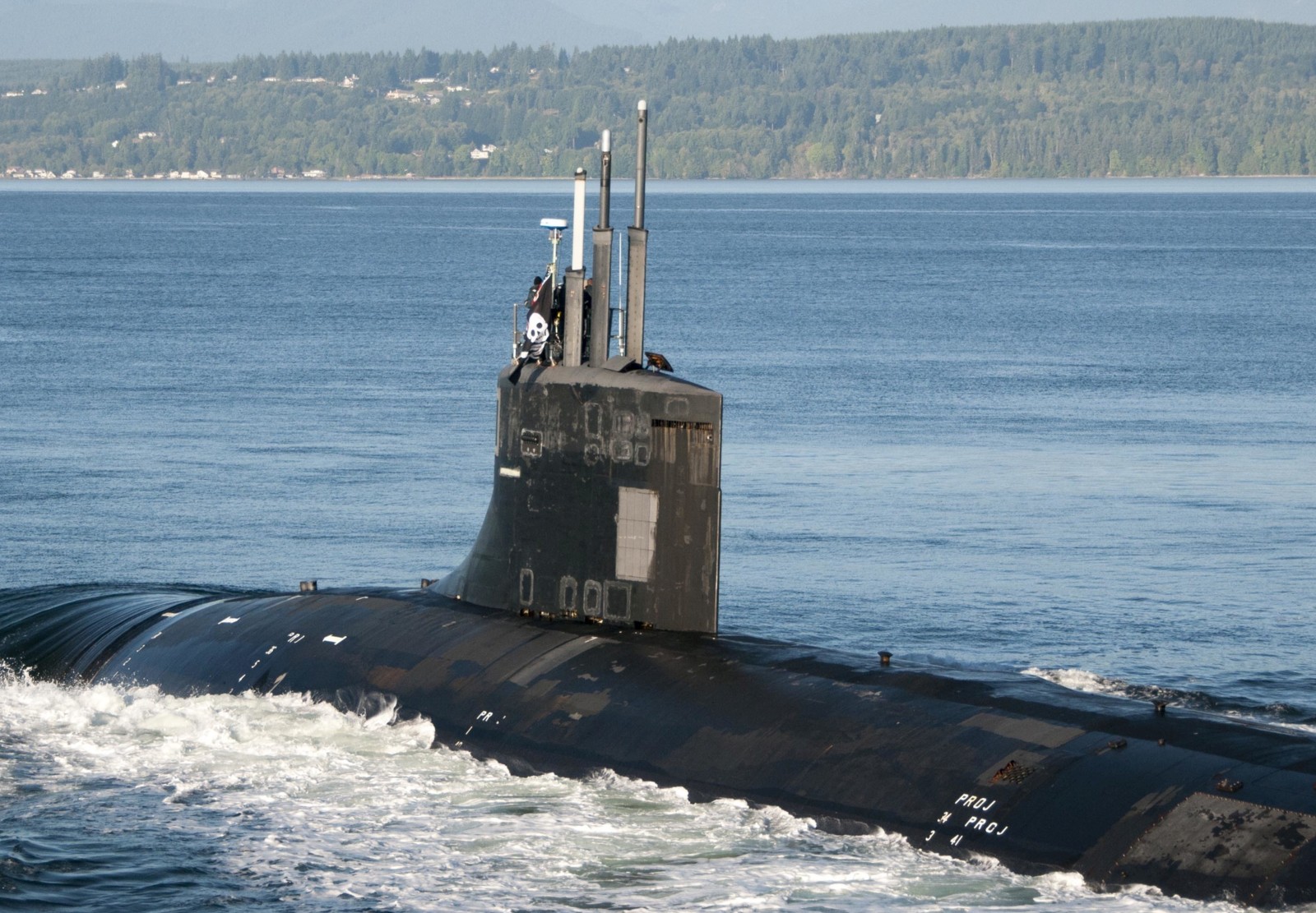 ssn-23 uss jimmy carter seawolf class attack submarine us navy returning naval base kitsap bremerton washington 35