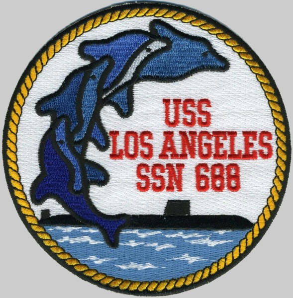 uss los angeles ssn-688 patch insignia crest attack submarine us navy